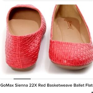 NEW! Lulus GoMax Sienna 22X Red Basketweave Ballet Flats. 8.5.